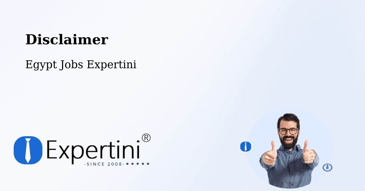 Disclaimer – Idkū - Egypt Jobs Expertini